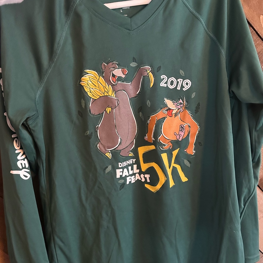 Disney Fall Feast 5K Green Long Sleeve Shirt